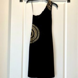 Caché Black Cocktail Dress, medium